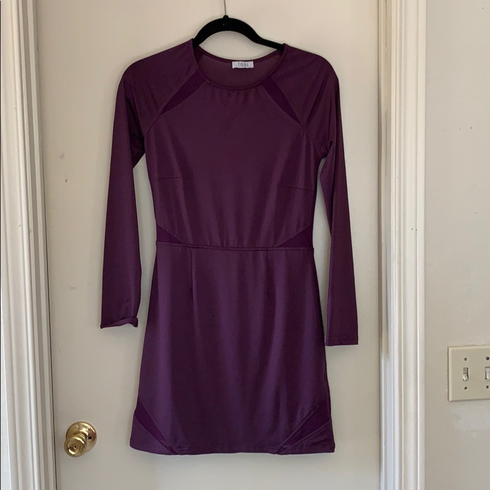 Purple cocktail dress
